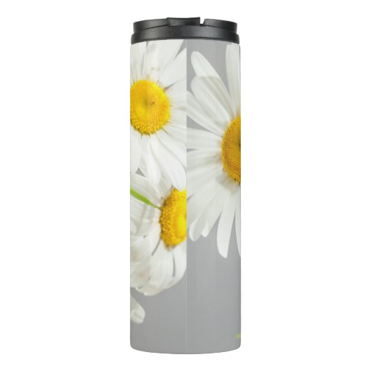 Bouteilles Isothermes Script "Mariée" sur marguerites blanches et jaunes (Dos)