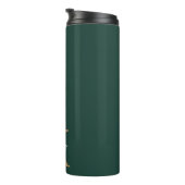 Bouteilles Isothermes Script moderne Emerald Green Gold (Tourné sur la droite)
