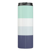Bouteilles Isothermes Script Monogramme Colorblock Rayure Horizontale Th (Dos)