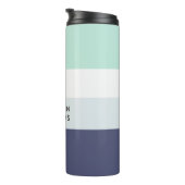 Bouteilles Isothermes Script Monogramme Colorblock Rayure Horizontale Th (Tourné sur la droite)