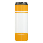 Bouteilles Isothermes Script Monogramme moderne Orange (Dos)