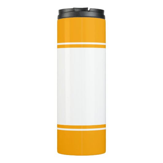 Bouteilles Isothermes Script Monogramme moderne Orange (Dos)