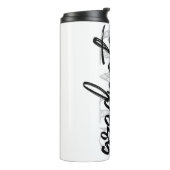 Bouteilles Isothermes Script noir diplômé | Classic Keepsaké avec année (Tourné sur la gauche)