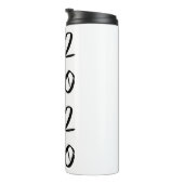 Bouteilles Isothermes Script noir diplômé | Classic Keepsaké avec année (Tourné sur la droite)