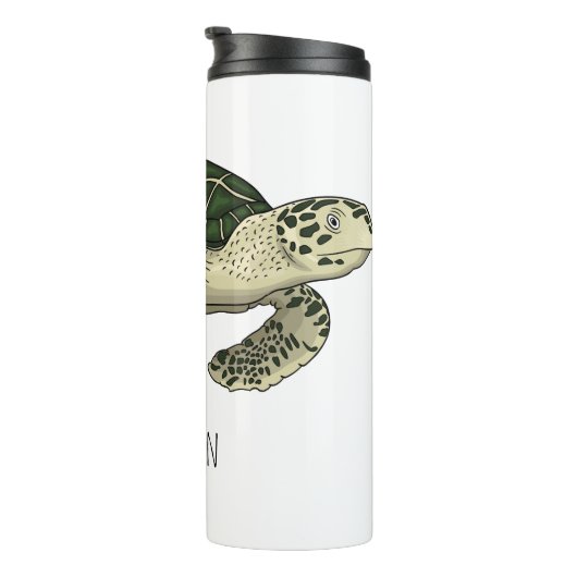 Bouteilles Isothermes Sea turtle cartoon (Tourné sur la droite)