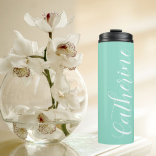Bouteilles Isothermes Seafoam Stylisé Mariage Bridesmaid