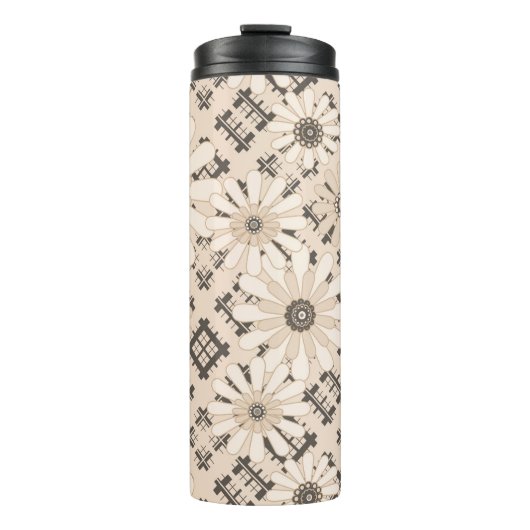 Bouteilles Isothermes Seamless abstract moderne checkered plaid floral b (Devant)