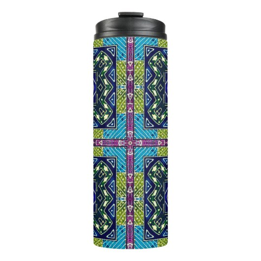 Bouteilles Isothermes Seamless Aztec Pattern. Ikat Chevron Cloth. Repeat (Devant)