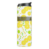 Bouteilles Isothermes Seamless bright lemon slices candy lollipops (Tourné sur la gauche)