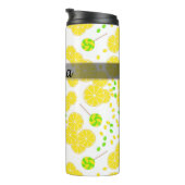 Bouteilles Isothermes Seamless bright lemon slices candy lollipops (Tourné sur la droite)