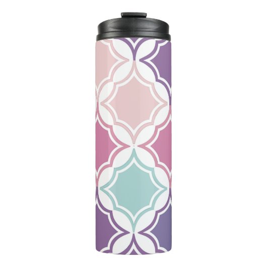 Bouteilles Isothermes Seamless pattern of pastel colored geometric shape (Devant)