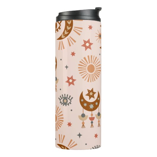 Bouteilles Isothermes seamless pattern with celestial eye, moon, sun (Tourné sur la gauche)