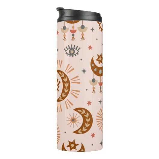 Bouteilles Isothermes seamless pattern with celestial eye, moon, sun (Tourné sur la droite)