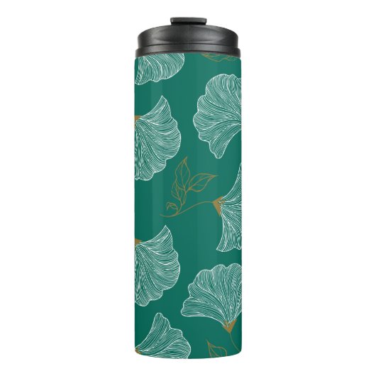 Bouteilles Isothermes Seamless pattern with decorative flowers (Devant)