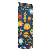 Bouteilles Isothermes Seamless pattern with different kinds of microorga (Tourné sur la droite)