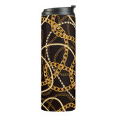 Bouteilles Isothermes Seamless pattern with golden chains. (Tourné sur la gauche)