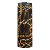 Bouteilles Isothermes Seamless pattern with golden chains. (Dos)