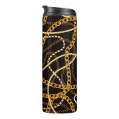 Bouteilles Isothermes Seamless pattern with golden chains. (Tourné sur la droite)