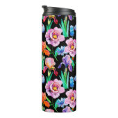Bouteilles Isothermes Seamless pattern with Iris and Peony flowers, Wate (Tourné sur la droite)
