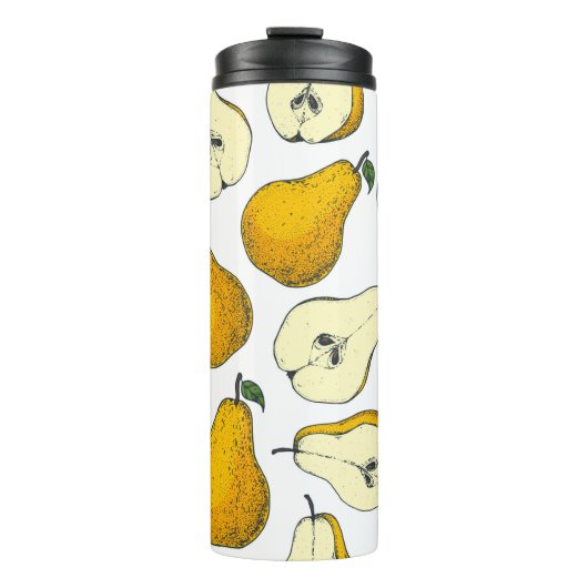 Bouteilles Isothermes Seamless pattern with pear. Hand drawn pattern bac (Devant)