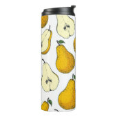Bouteilles Isothermes Seamless pattern with pear. Hand drawn pattern bac (Tourné sur la gauche)