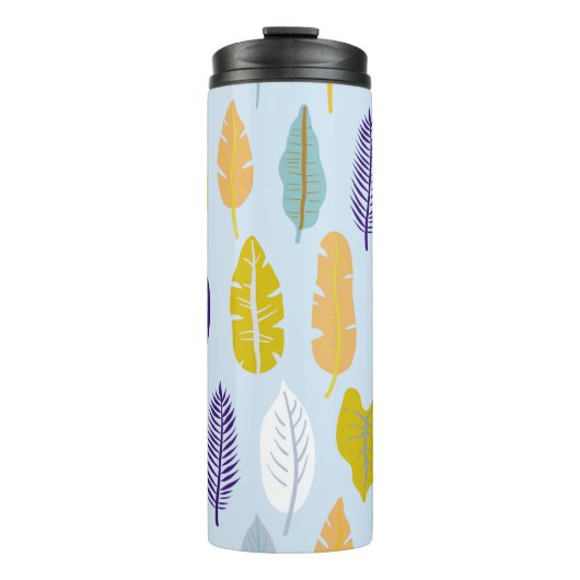 Bouteilles Isothermes Seamless pattern with wild tropical rainforest pla (Devant)