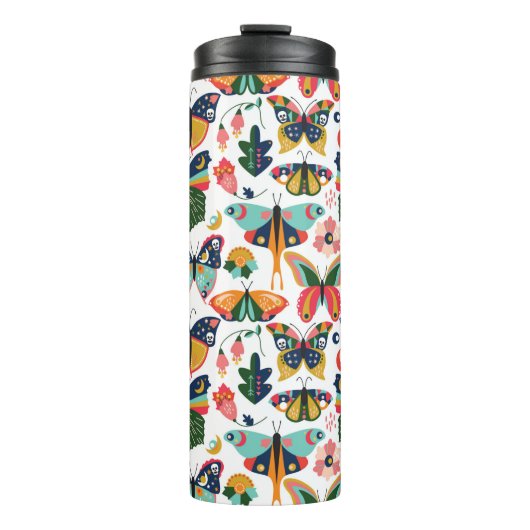 Bouteilles Isothermes Seamless, Tileable Wallpaper Pattern with Boho Sty (Devant)