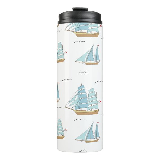 Bouteilles Isothermes Seatime été Cute yachts avec voile (Devant)