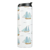 Bouteilles Isothermes Seatime été Cute yachts avec voile (Tourné sur la gauche)