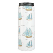 Bouteilles Isothermes Seatime été Cute yachts avec voile (Dos)