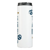 Bouteilles Isothermes Seinfeld | Graphique de typographie "Ces Pretzels" (Dos)