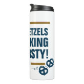 Bouteilles Isothermes Seinfeld | Graphique de typographie "Ces Pretzels" (Tourné sur la droite)