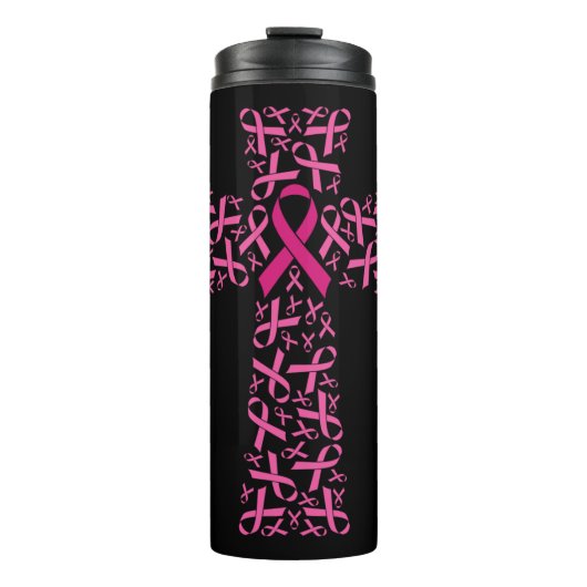 Bouteilles Isothermes Sensibilisation au cancer du sein Croix du ruban r (Devant)