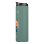 Bouteilles Isothermes Septembre Fleur de naissance Nom personnalisé (Tourné sur la droite)