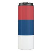 Bouteilles Isothermes Serbie Travel Mug, drapeau patriotique serbe (Dos)