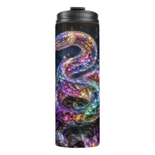 Bouteilles Isothermes Serpent de cristal de luxe Glamour noir or
