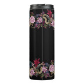 Bouteilles Isothermes Serpent floral japonais style tatouage (Dos)