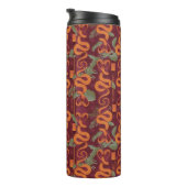 Bouteilles Isothermes Serpent Luxe Motif - Le Lotus Blanc (Tourné sur la droite)
