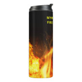 Bouteilles Isothermes Service d'incendie des Flames (Tourné sur la gauche)