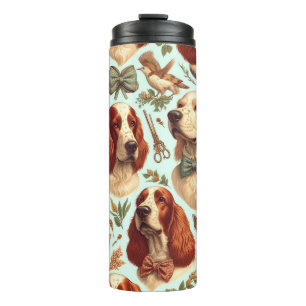 Bouteilles Isothermes Setter anglais vintage sans couture