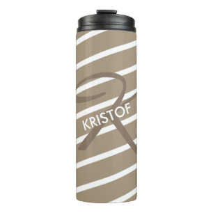 Bouteilles Isothermes SEULEMENT DES STRIPES DE COULEUR - pierre + votre