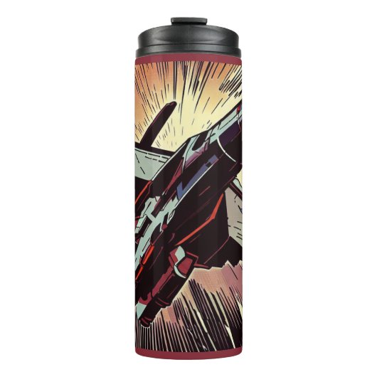 Bouteilles Isothermes SF - Anime Starfighter Woodcut 2 (Devant)