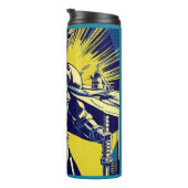 Bouteilles Isothermes SF - Héros Anime Woodcut 1 (Tourné sur la droite)