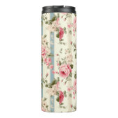 Bouteilles Isothermes Shabby Chic Roses Vintages (Dos)