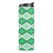 Bouteilles Isothermes Shades of green diamond pattern (Tourné sur la gauche)