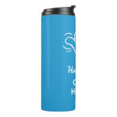 Bouteilles Isothermes Shaka de nom, emplacement et couleur personnalisés (Tourné sur la gauche)