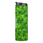 Bouteilles Isothermes Shamrock Clover Feuilles St. Patrick's Day Monogra (Tourné sur la droite)