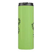 Bouteilles Isothermes Shamrock de texte de cello (Dos)