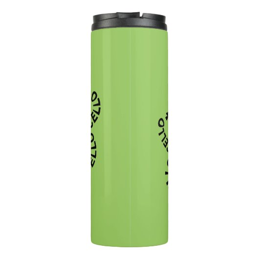 Bouteilles Isothermes Shamrock de texte de cello (Dos)