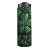 Shamrocks CELTIQUES IRLANDAIS EN VERT SOMBRE